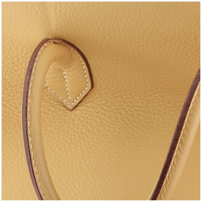 Hermes HAC Birkin Bag Natural Sable Togo with Brushed Palladium Hardware 32 2