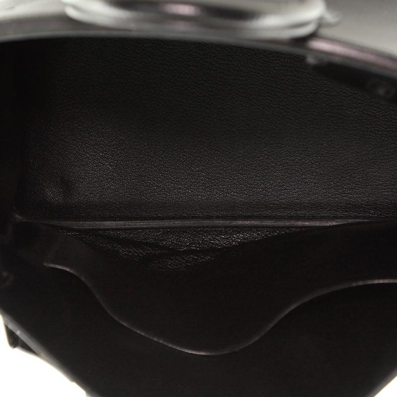 Women's or Men's Hermes HAC Birkin Bag Noir Ardennes with Gold Hardware 32