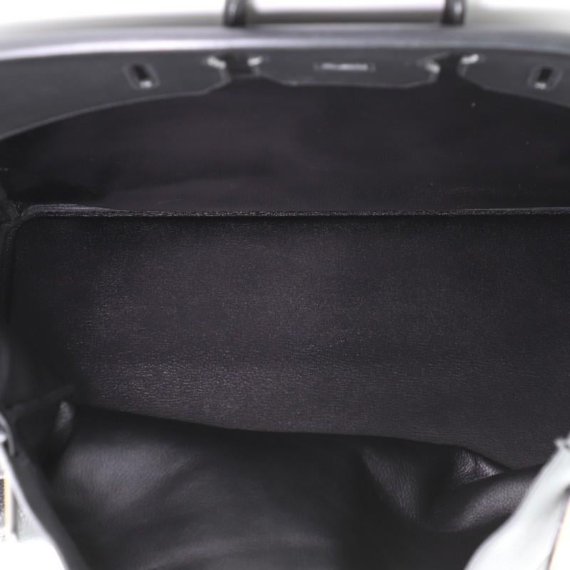 Hermes HAC Birkin Bag Noir Clemence with Gold Hardware 50 In Good Condition In NY, NY