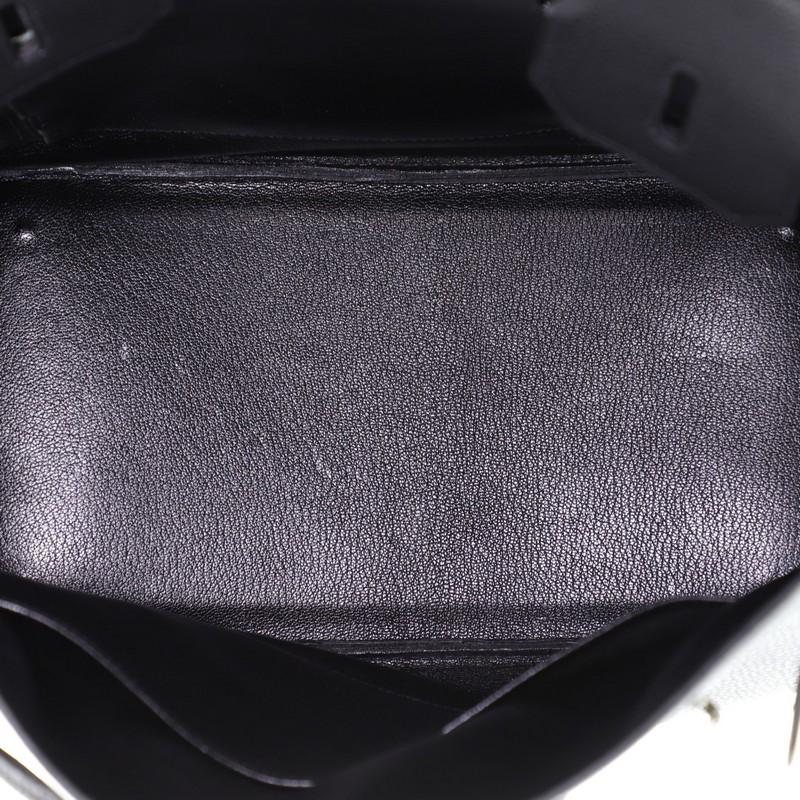 Hermes HAC Birkin Bag Noir Togo with Palladium Hardware 32 1