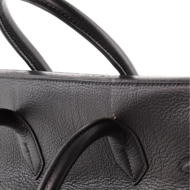 Hermes HAC Birkin Bag Noir Togo with Palladium Hardware 32 3
