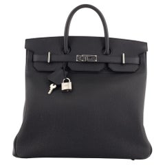 Hermes HAC Birkin Bag Noir Togo with Palladium Hardware 40