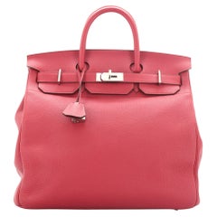 Hermes HAC Birkin Bag Rouge Grenat Togo with Palladium Hardware 40