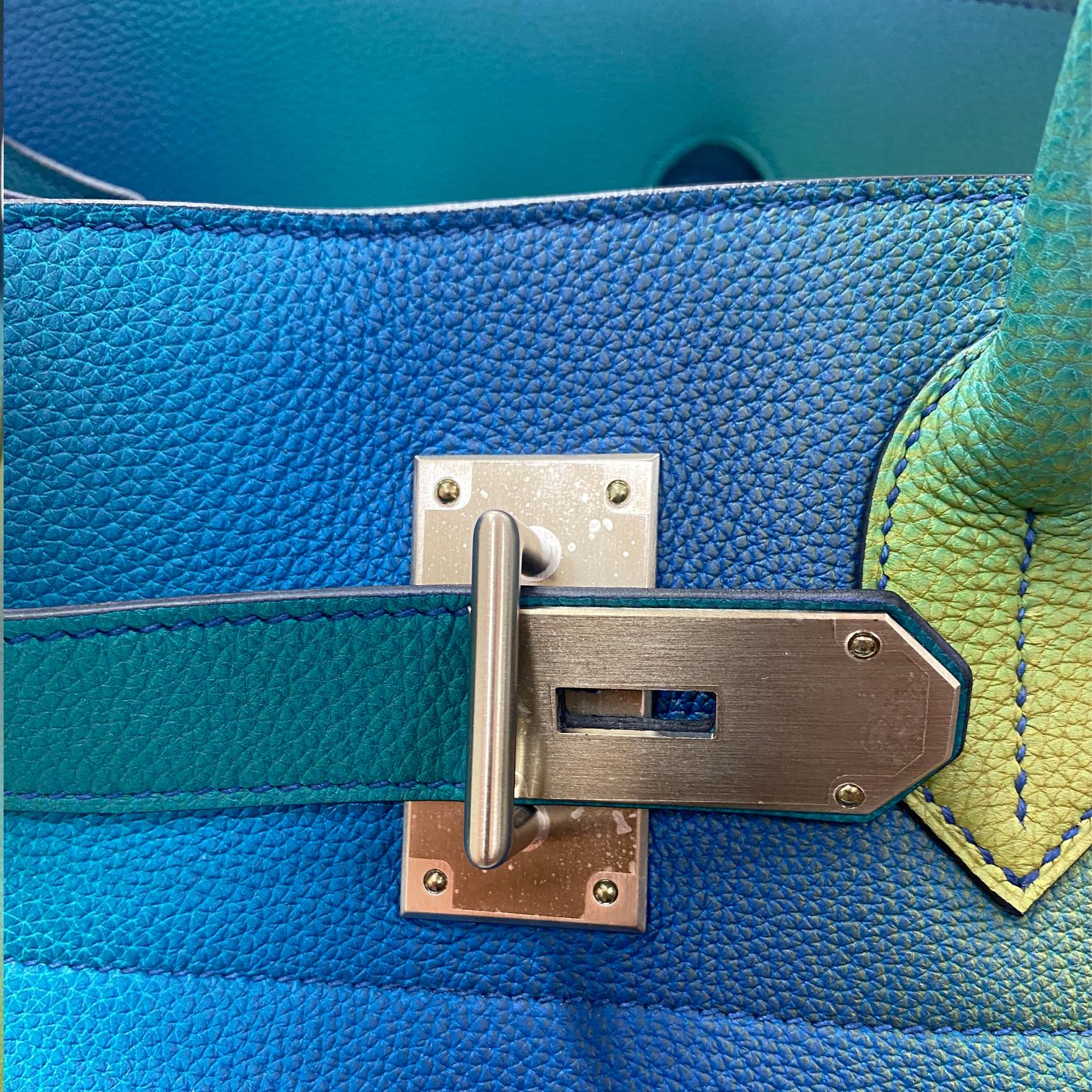 Hermes Hac Cosmos 50cm Togo Leather Brushed Palladium Hardware 4