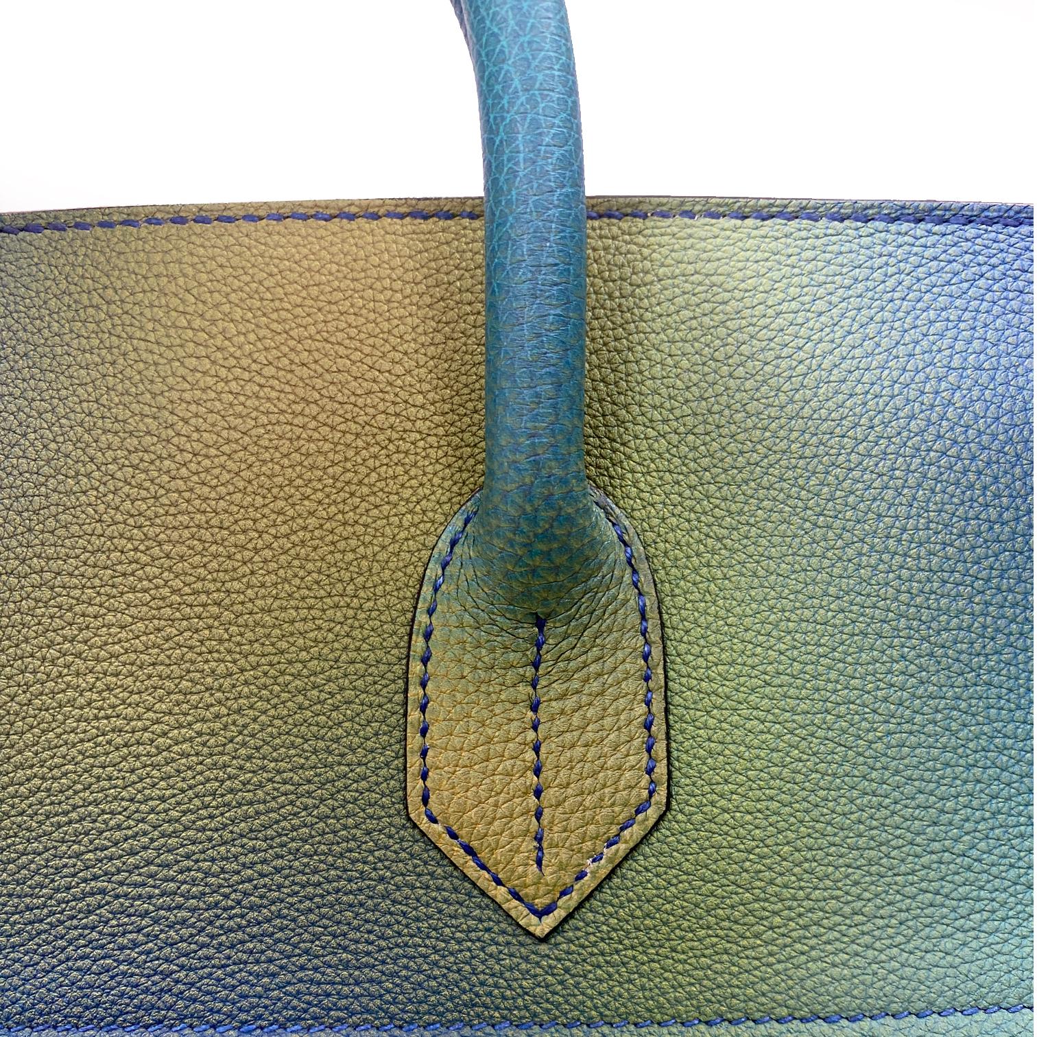 Hermes Hac Cosmos 50cm Togo Leather Brushed Palladium Hardware 6