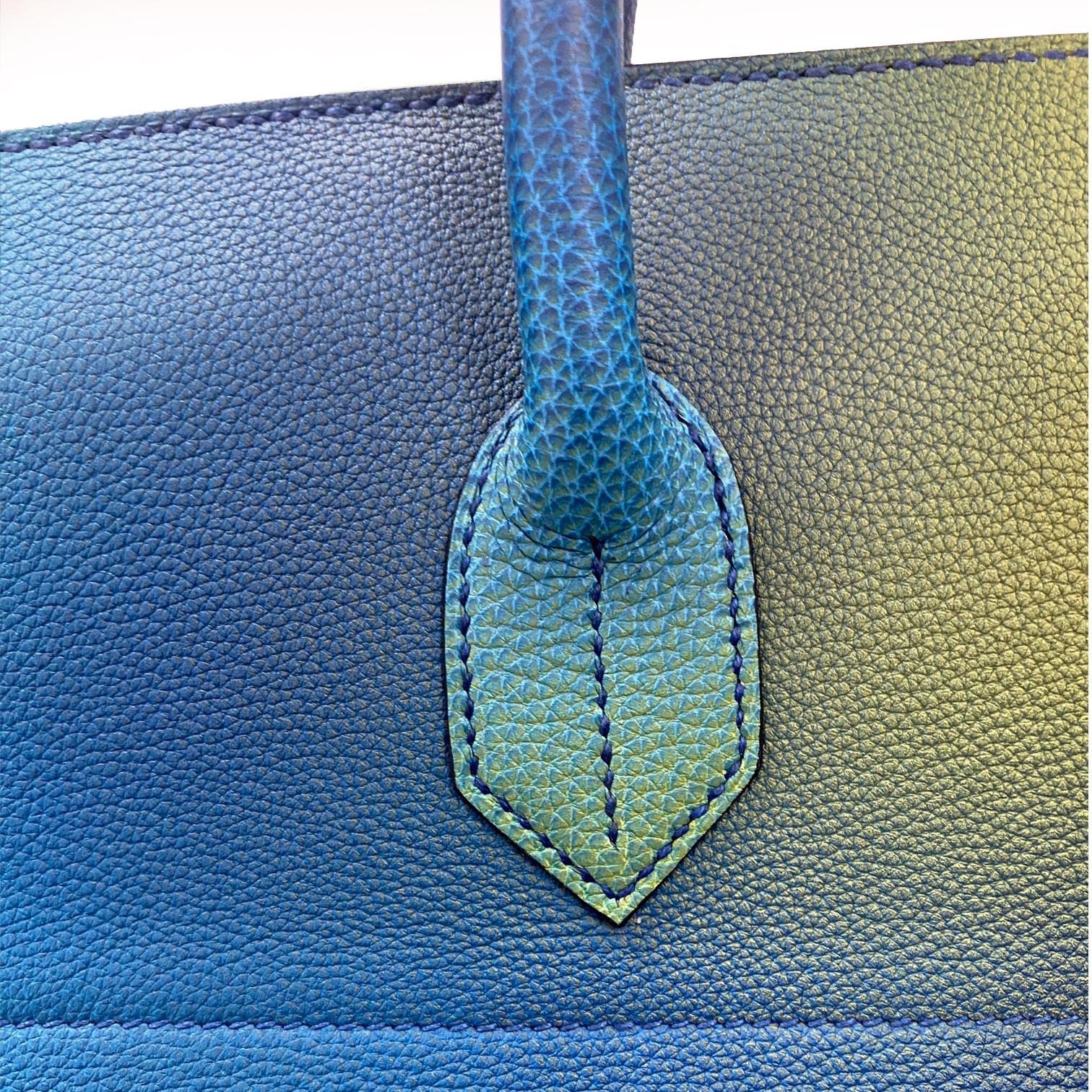 Hermes Hac Cosmos 50cm Togo Leather Brushed Palladium Hardware 7