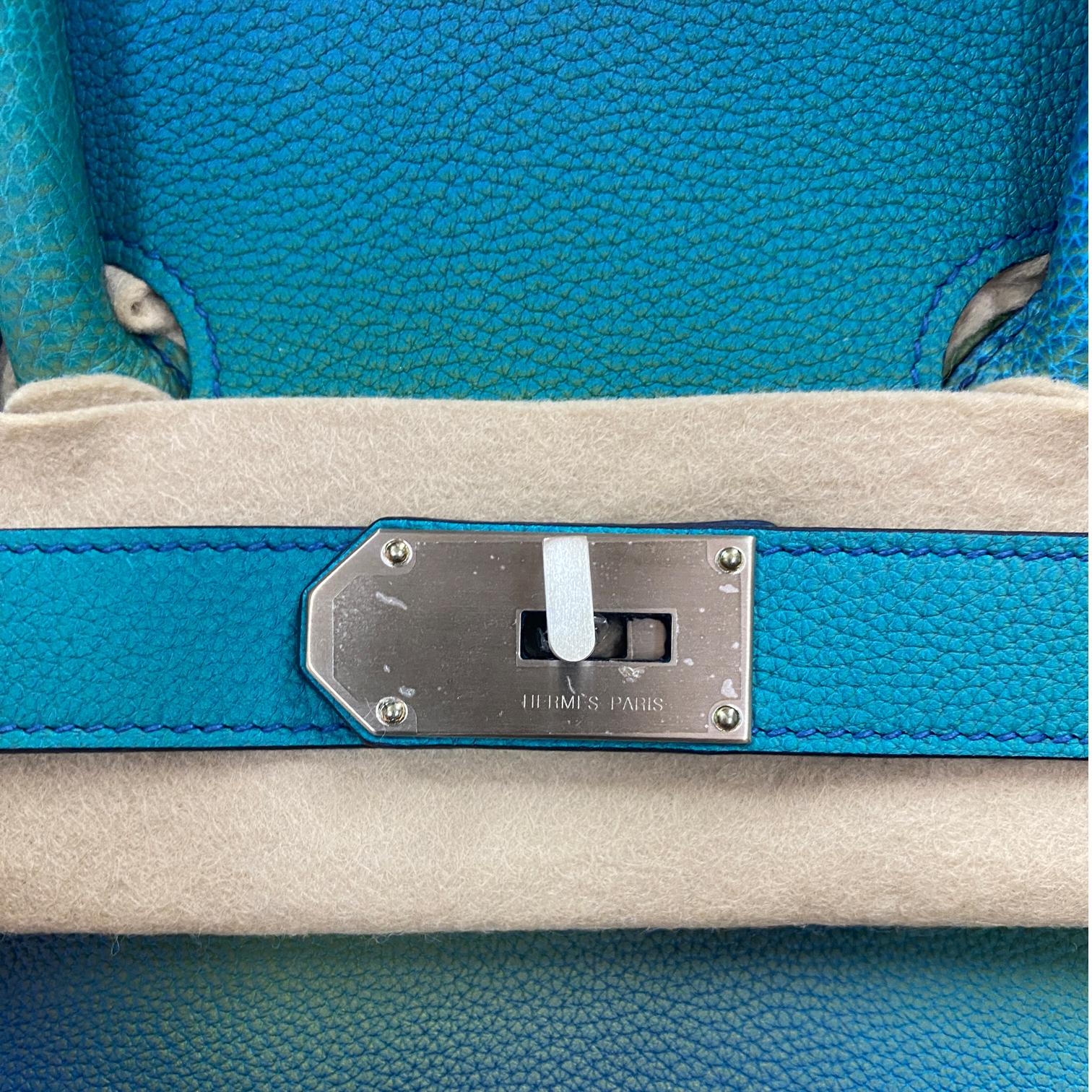 Hermes Hac Cosmos 50cm Togo Leather Brushed Palladium Hardware 8