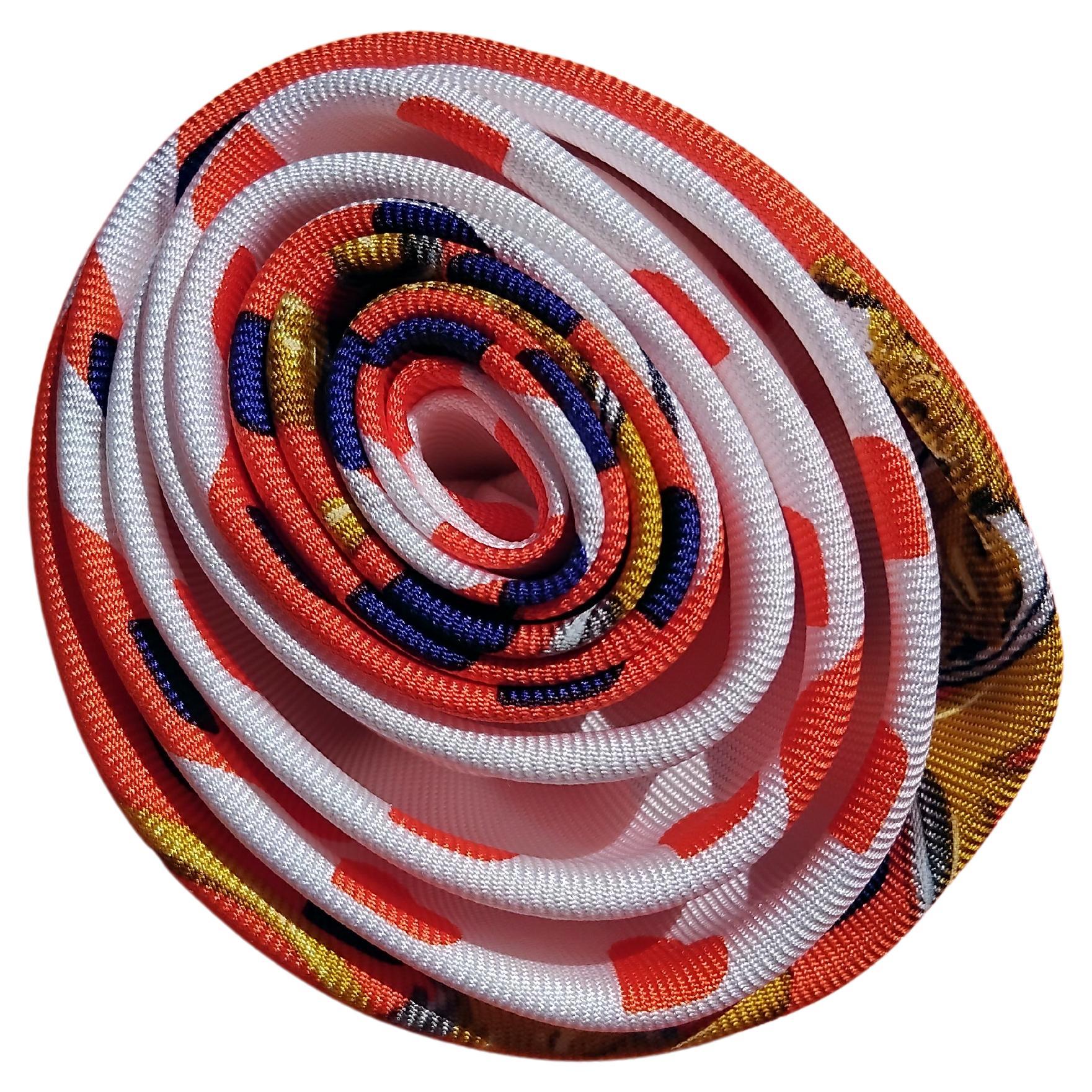 Hermès Hair Clip Frida Flower in Silk Hat Clip Brooch Brides de Gala Love Pour femmes en vente