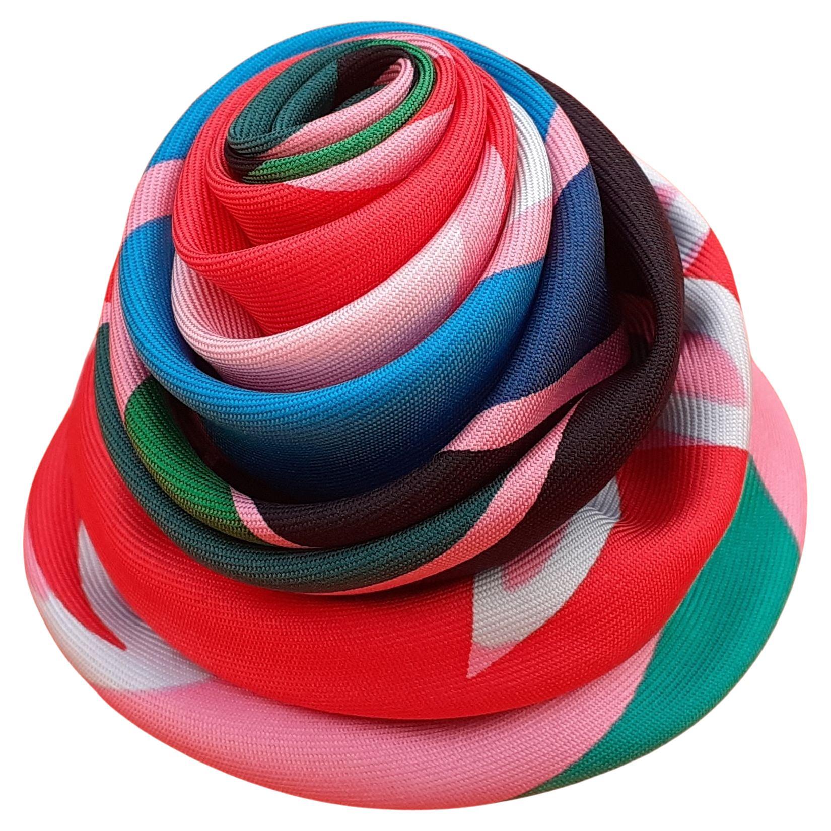 Hermès Hair Clip Frida Flower in Silk Hat Clip Brooch