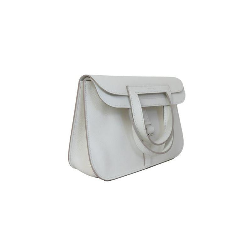 Hermes Halzan 25 Palladium Hardware Blanc White

Certified Authentic
Condition: Brand New
Origin: France
Collection: Z
Dimension: 9.5 x 8.75 x 3.25 in; Drop: 3.5 in; Drop: 19 in