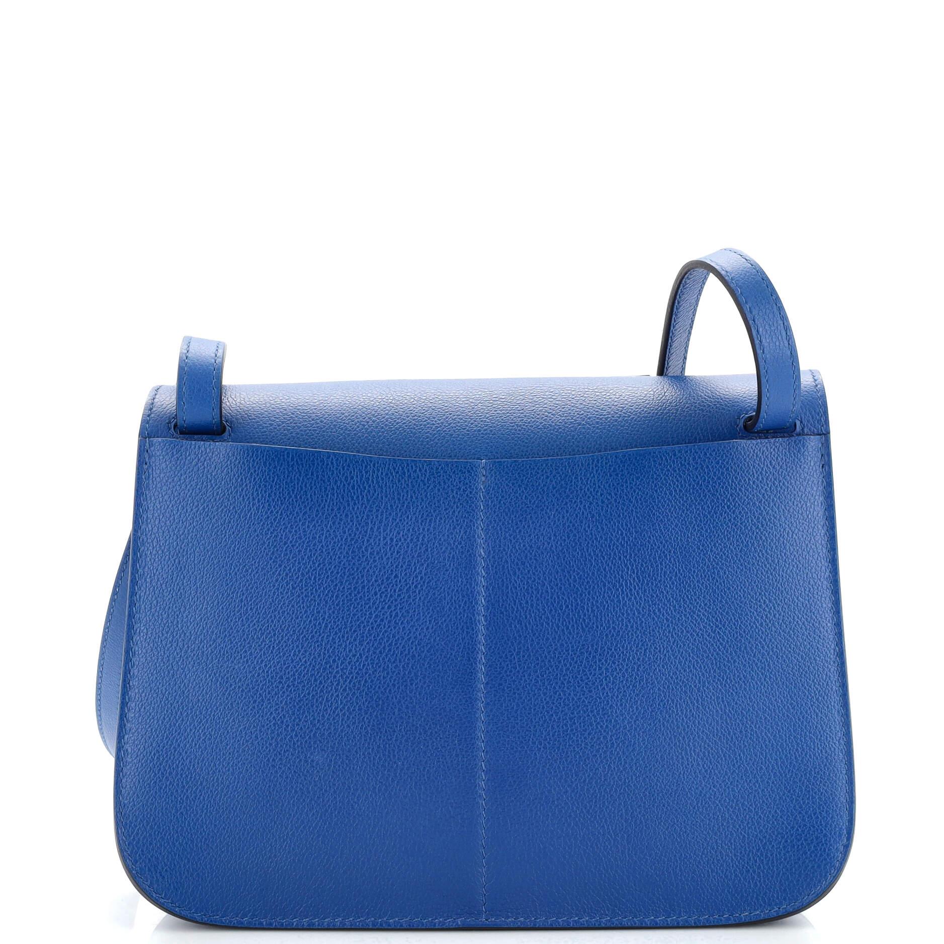 Hermes Halzan Bag Clemence 25 In Good Condition In NY, NY