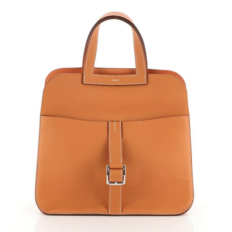 Orange Hermes Halzan Bag Clemence 31