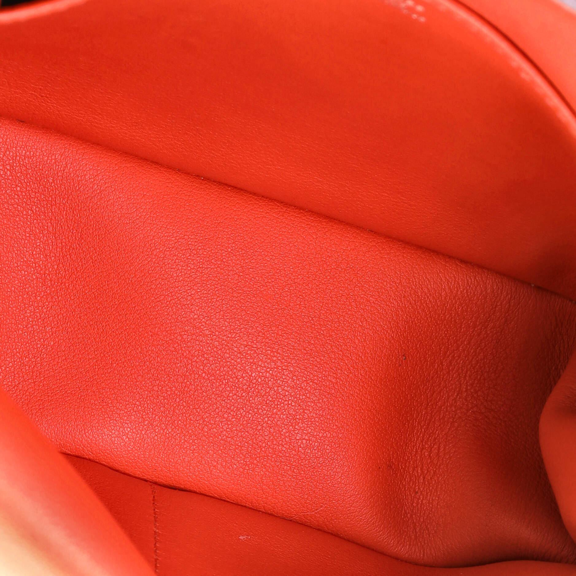 Red Hermes Halzan Bag Evercolor 22