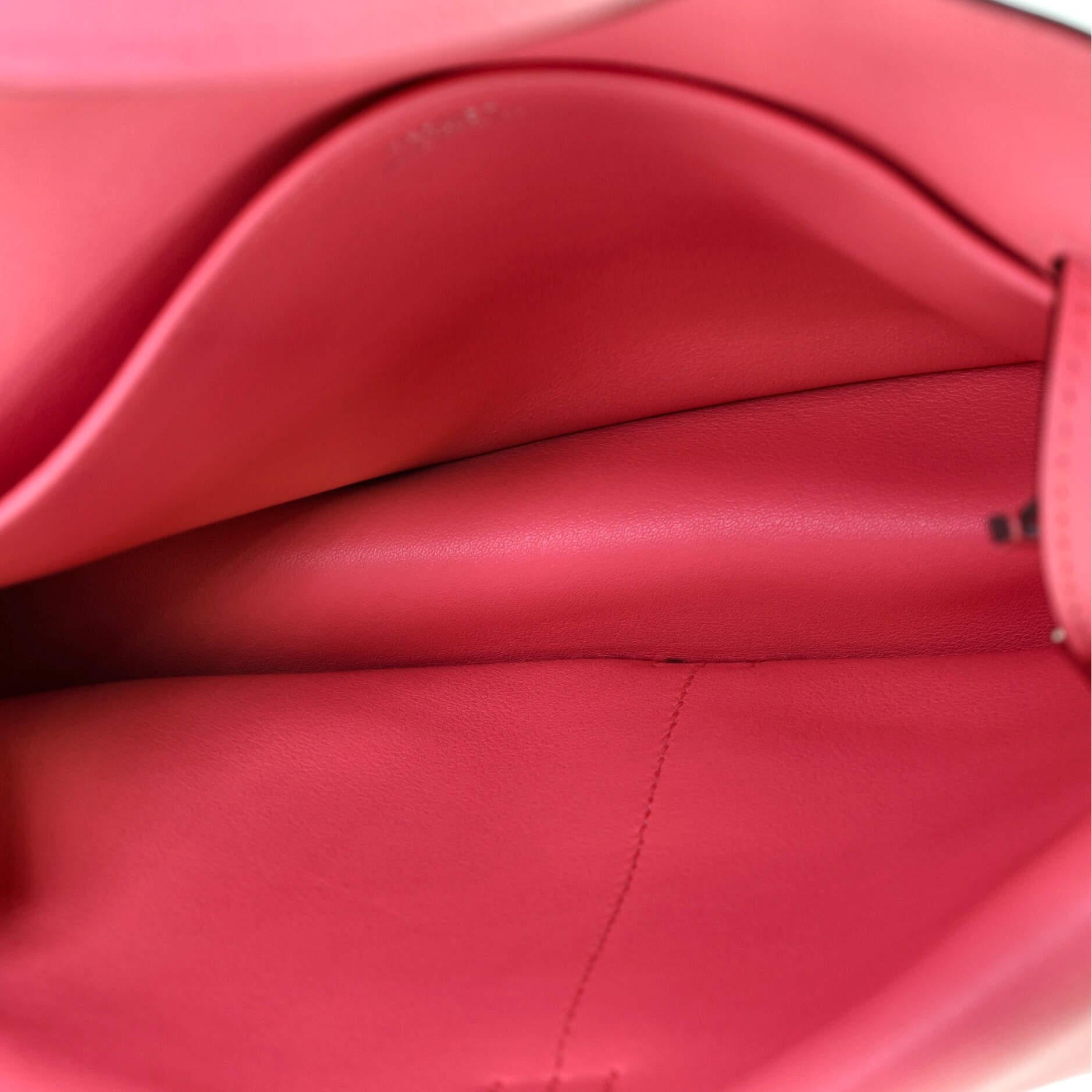 Pink Hermes Halzan Bag Swift 22