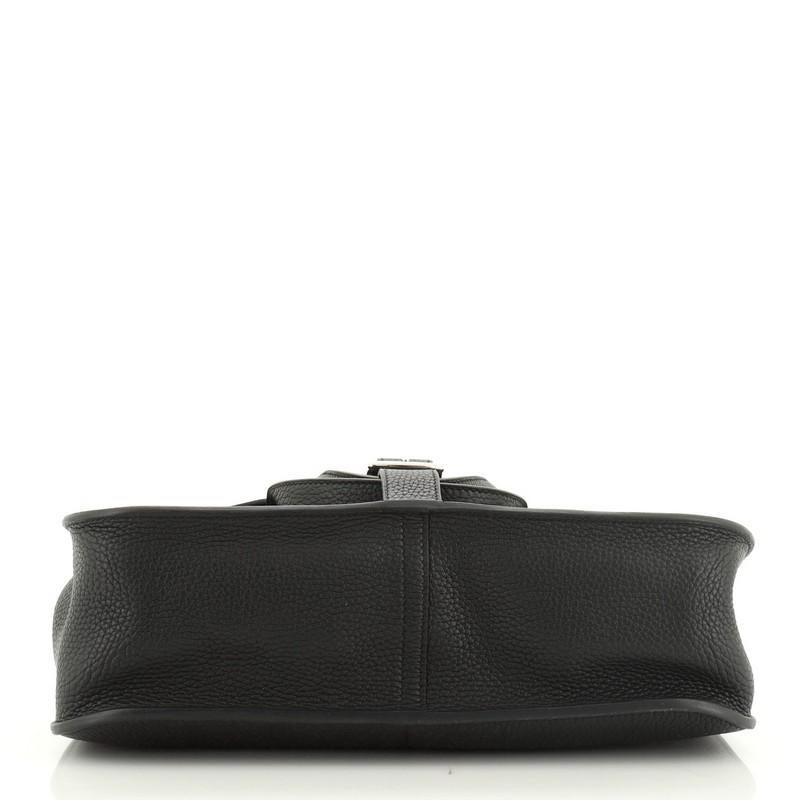 Black Hermes Halzan Handbag Clemence 31 