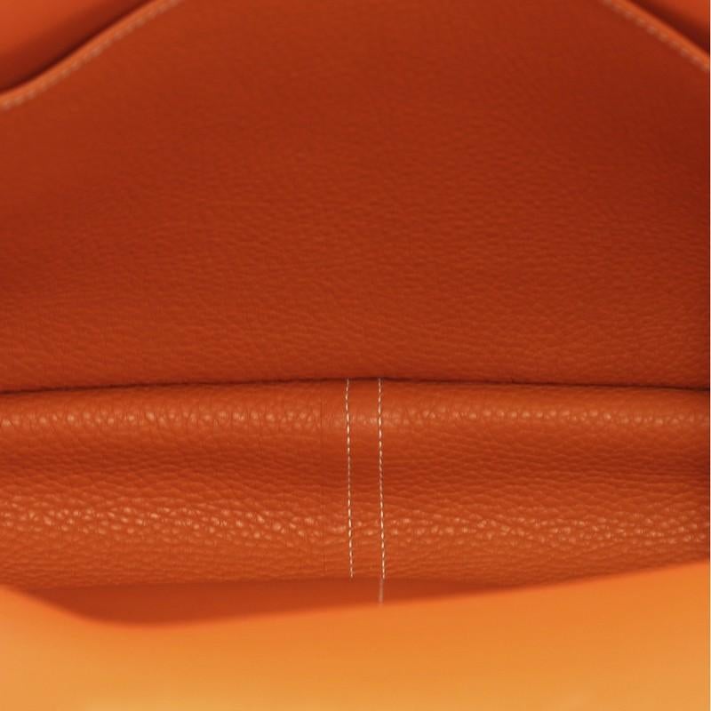 Hermes Halzan Handbag Clemence 31 In Excellent Condition In NY, NY