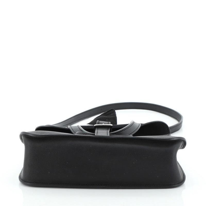 Black Hermes Halzan Handbag Swift 22