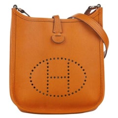 Hermes Hand Bag Orange Togo Leather