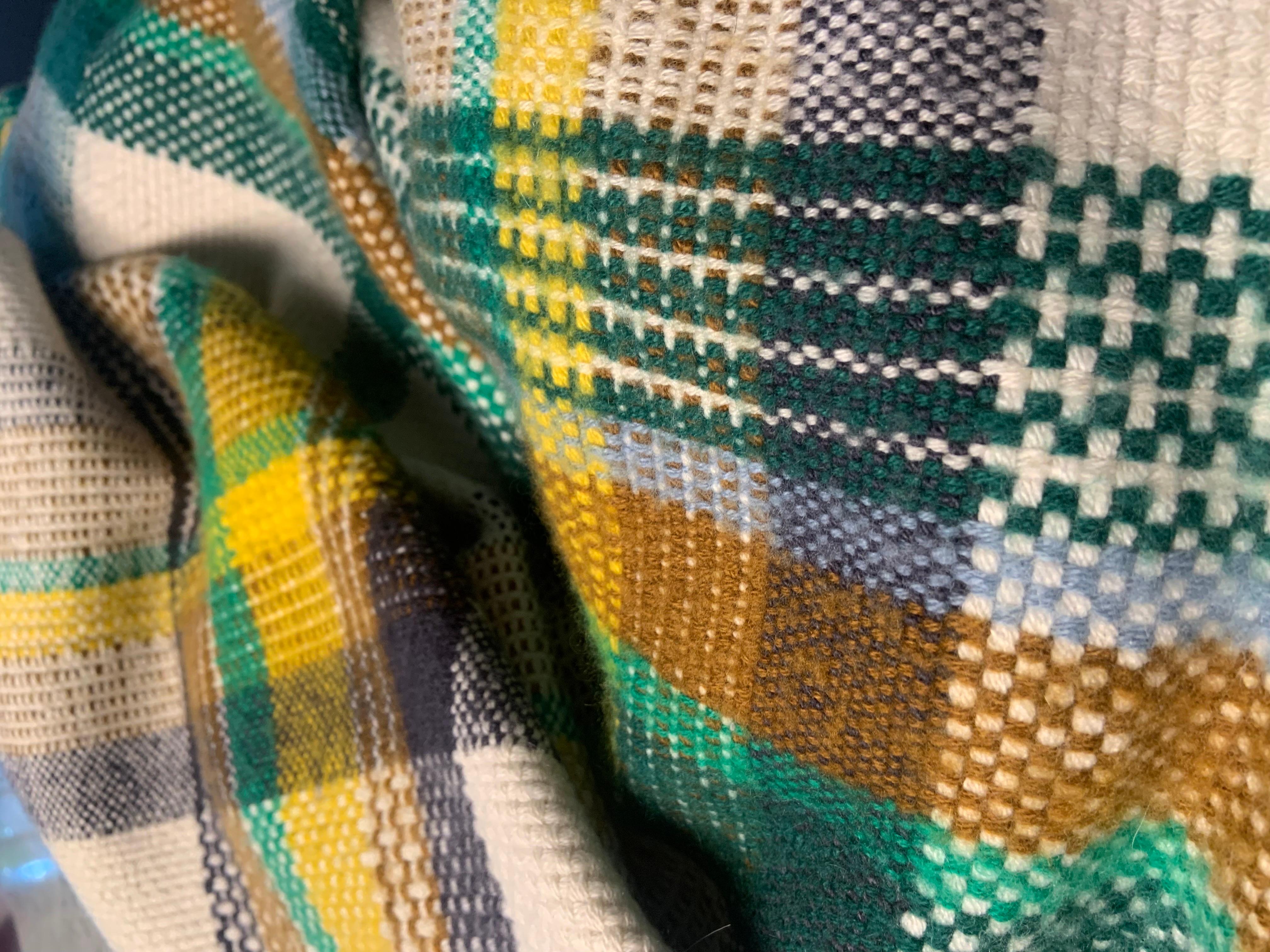 hermes plaid cashmere blanket