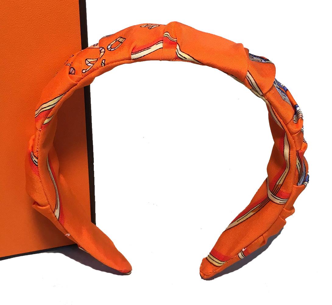 This listing is for one headband. Hermes silk 
