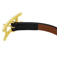 Hermes Hapi Black Chamonix Calfskin Leather Ladies Wrap Bracelet in Box
