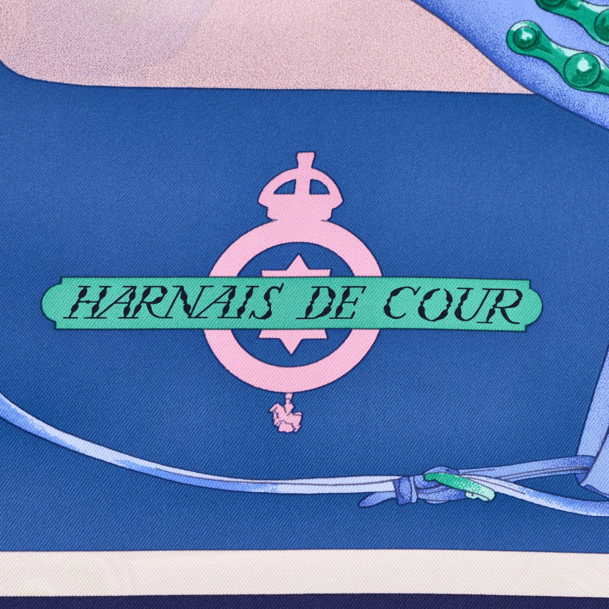 Women's Hermes Harnais De Cour Silk Scarf