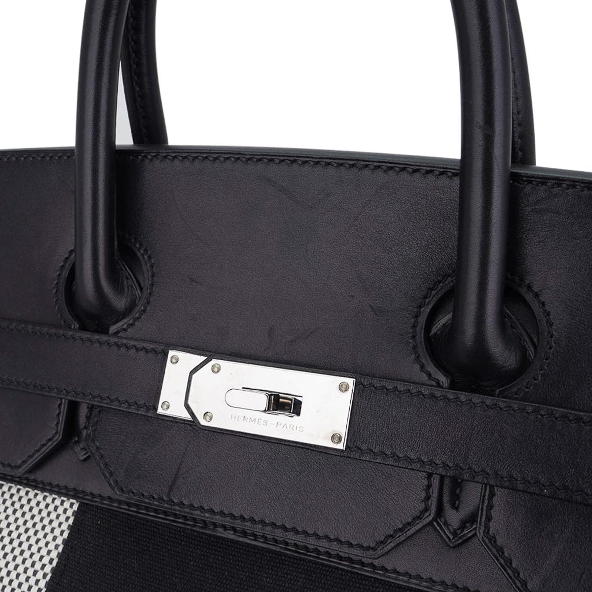 Borsa Birkin Hermes Haut a Courroies HAC 40 Flag Edizione Limitata in vendita 10