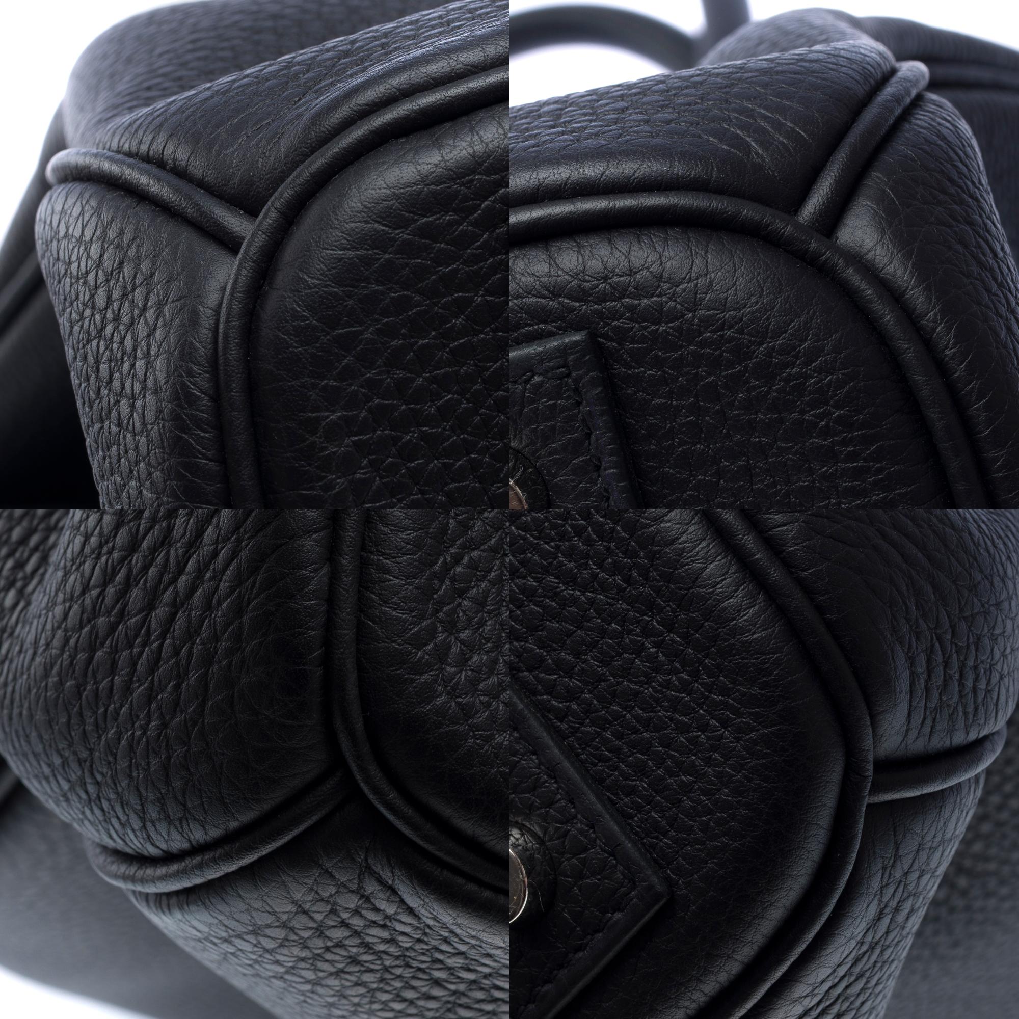 Hermes Haut à Courroies (HAC) 40 Travel bag in Black Togo Calf leather, PHW 10