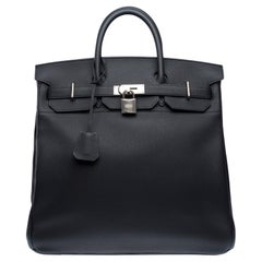 Hermes Haut à Courroies (HAC) 40 Travel bag in Black Togo Calf leather, PHW