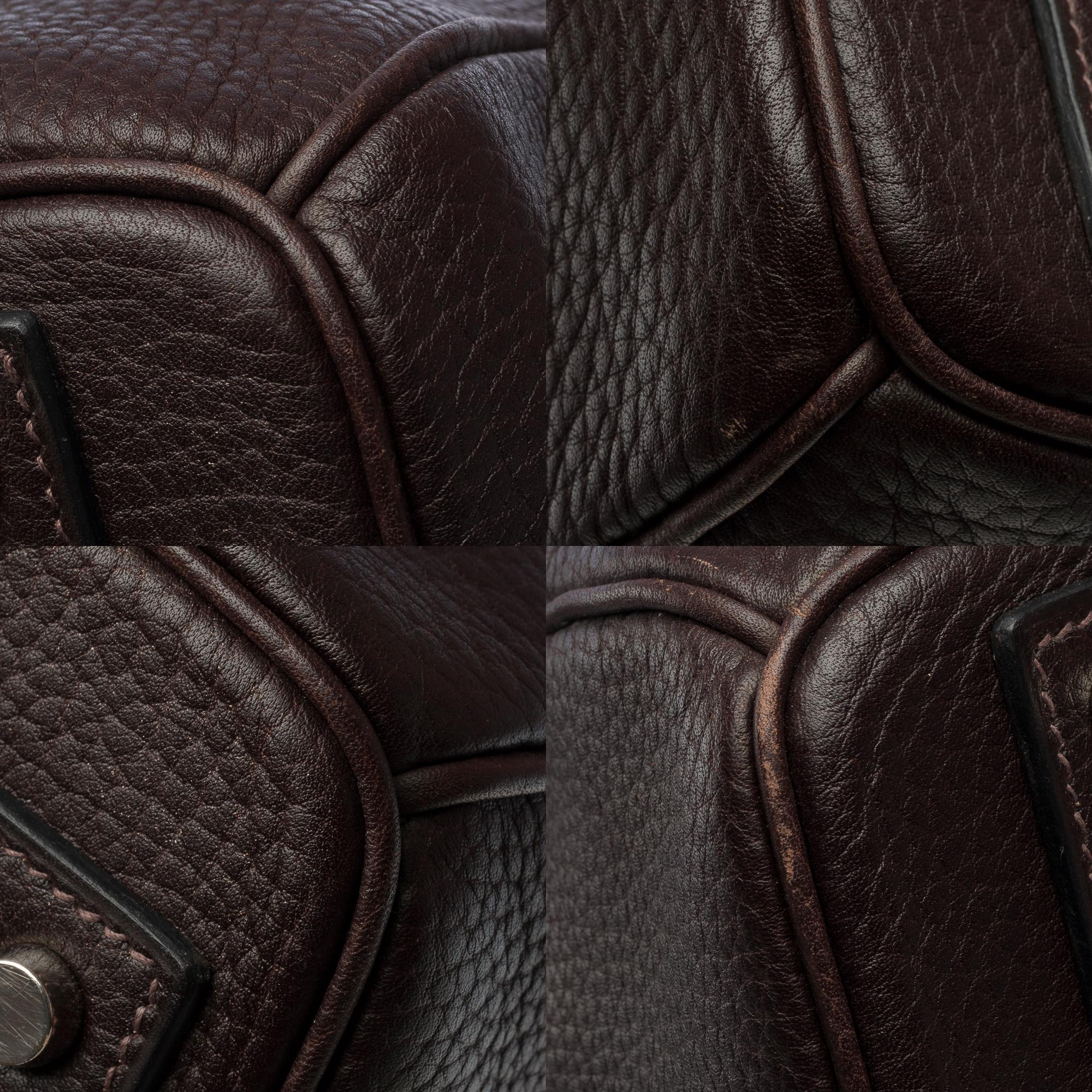 Hermes Haut à Courroies (HAC) 40 Travel bag in Brown Togo calf leather, PHW For Sale 6