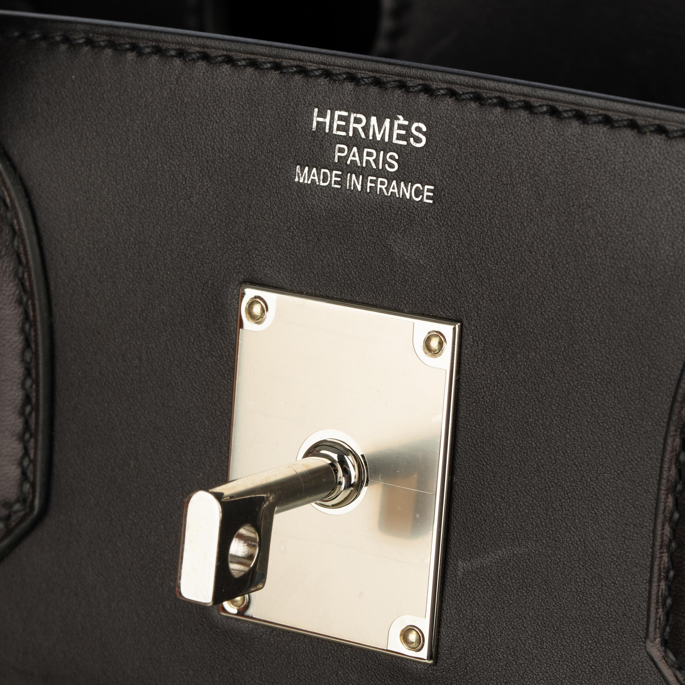 Hermès Haut A Courroies HAC 40cm Cargo Toile Black & Vert Militaire Evercalf For Sale 1