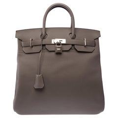 Hermès Haut a Courroies Handbag Grey