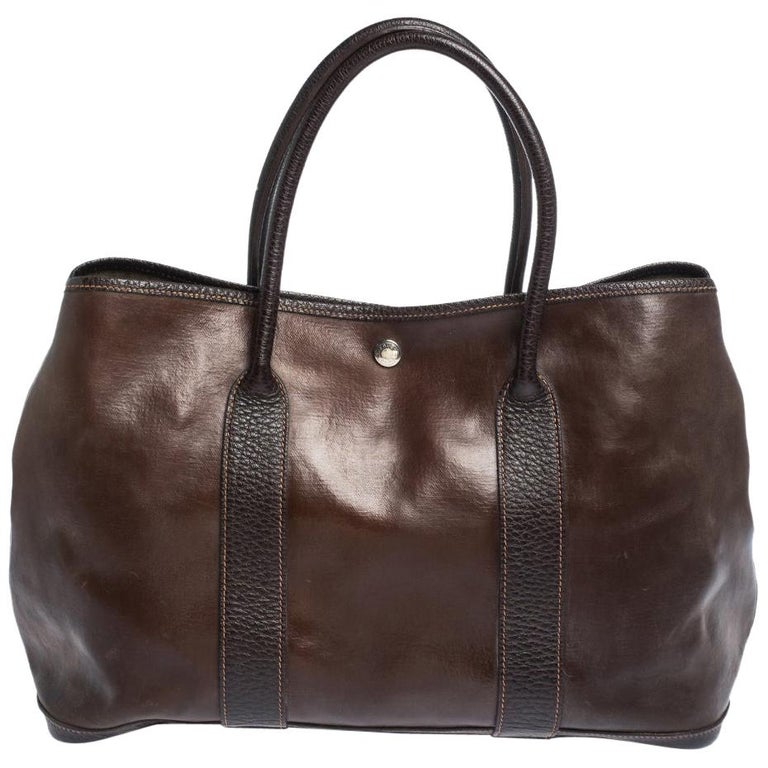 Hermes Buffalo ia Leather Garden Party Tote