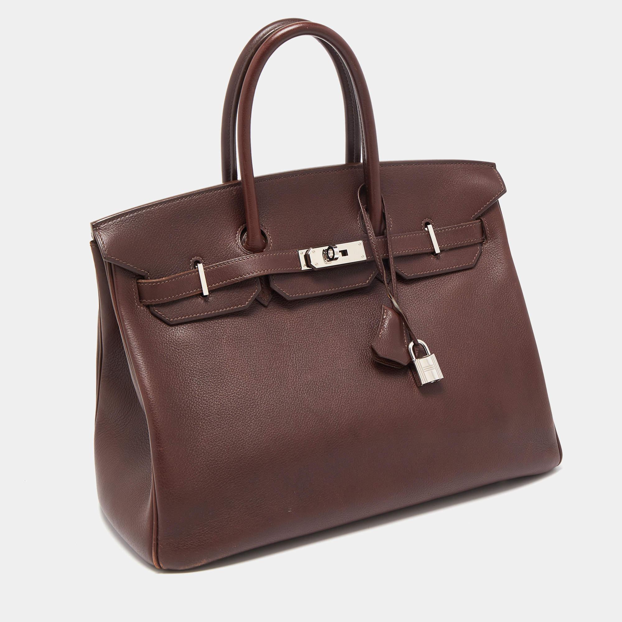 The Hermès Birkin is rightly one of the most desired handbags in the world. Handcrafted from the highest quality leather by skilled artisans, it takes long hours of rigorous effort to stitch a Birkin together. Crafted with expertise, the bag