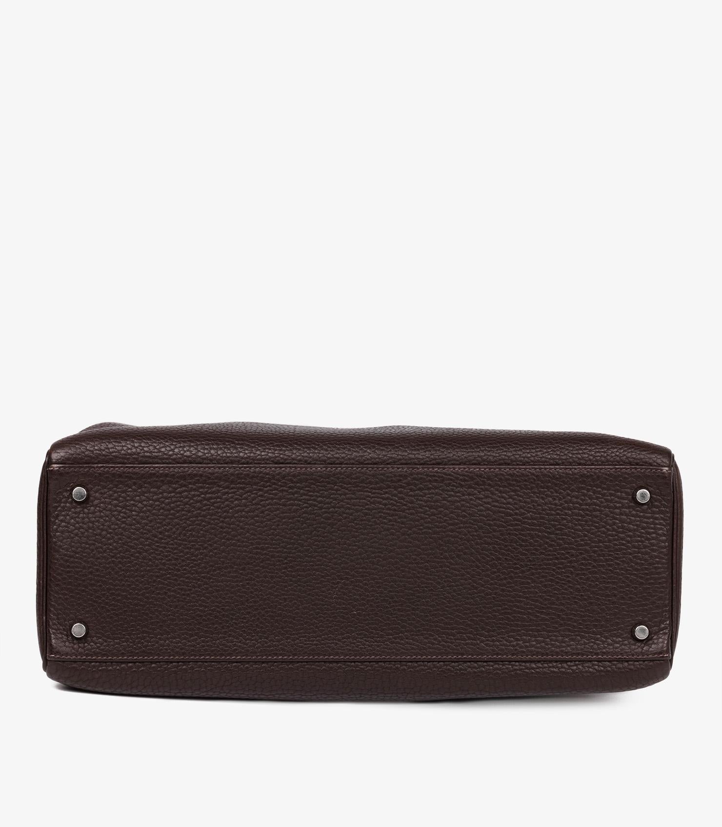 Hermès Havane Fjord Leather Kelly 40cm Retourne 2