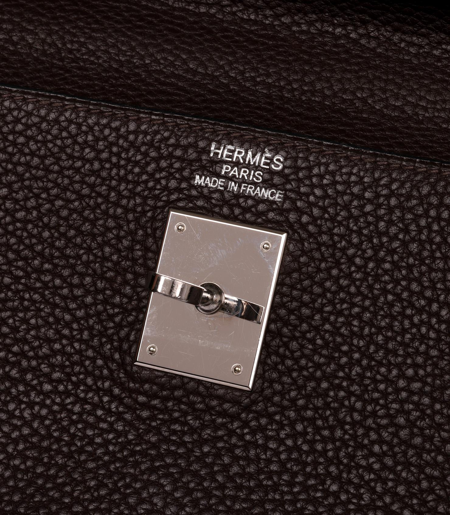 Hermès Havane Fjord Leather Kelly 40cm Retourne 3