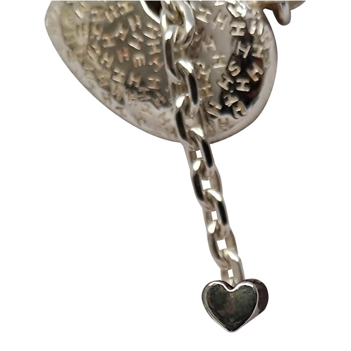 Hermès Herz Silber Schlüsselanhänger Charme für Kelly Birkin im Angebot 11