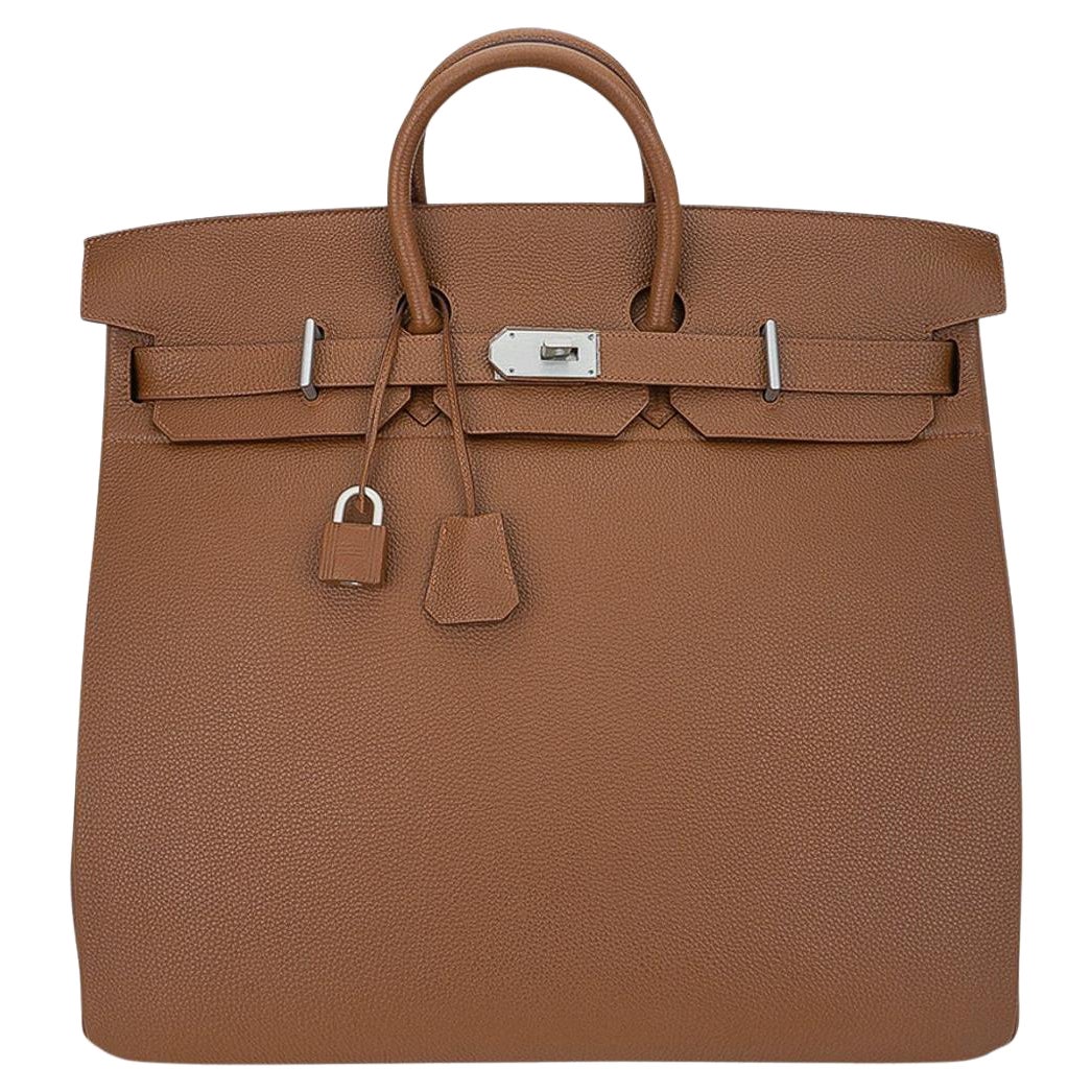 Hermes Helium Hac 50 Bolsa de viaje Alezan Togo Herrajes de aluminio Muy rara en venta