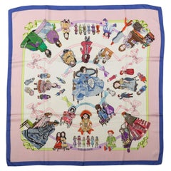 Hermès Hello Dolly Seiden-Köperschal Rosa