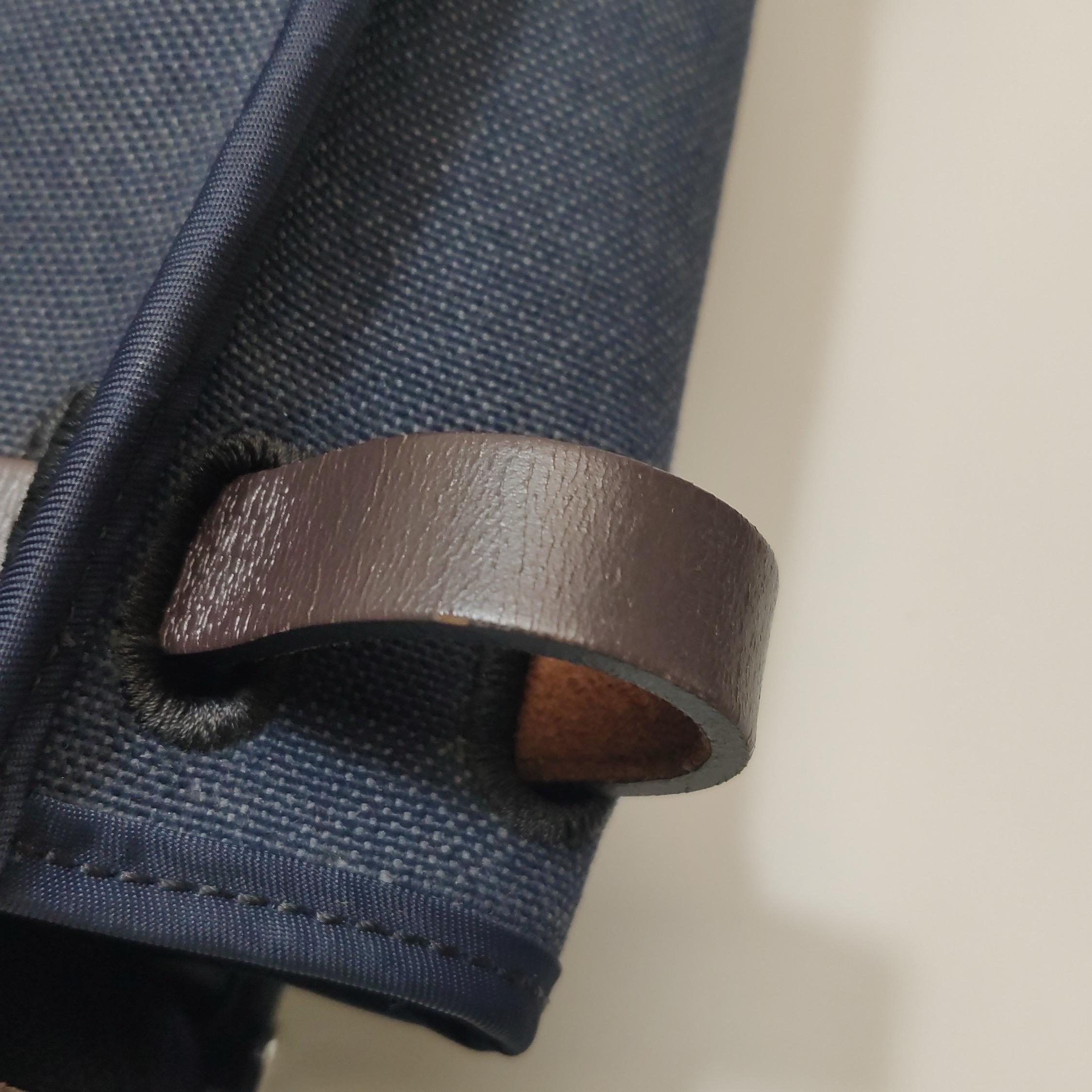 Hermes Herbag 31 Borsa a tracolla in pelle marrone canvas navy in vendita 9