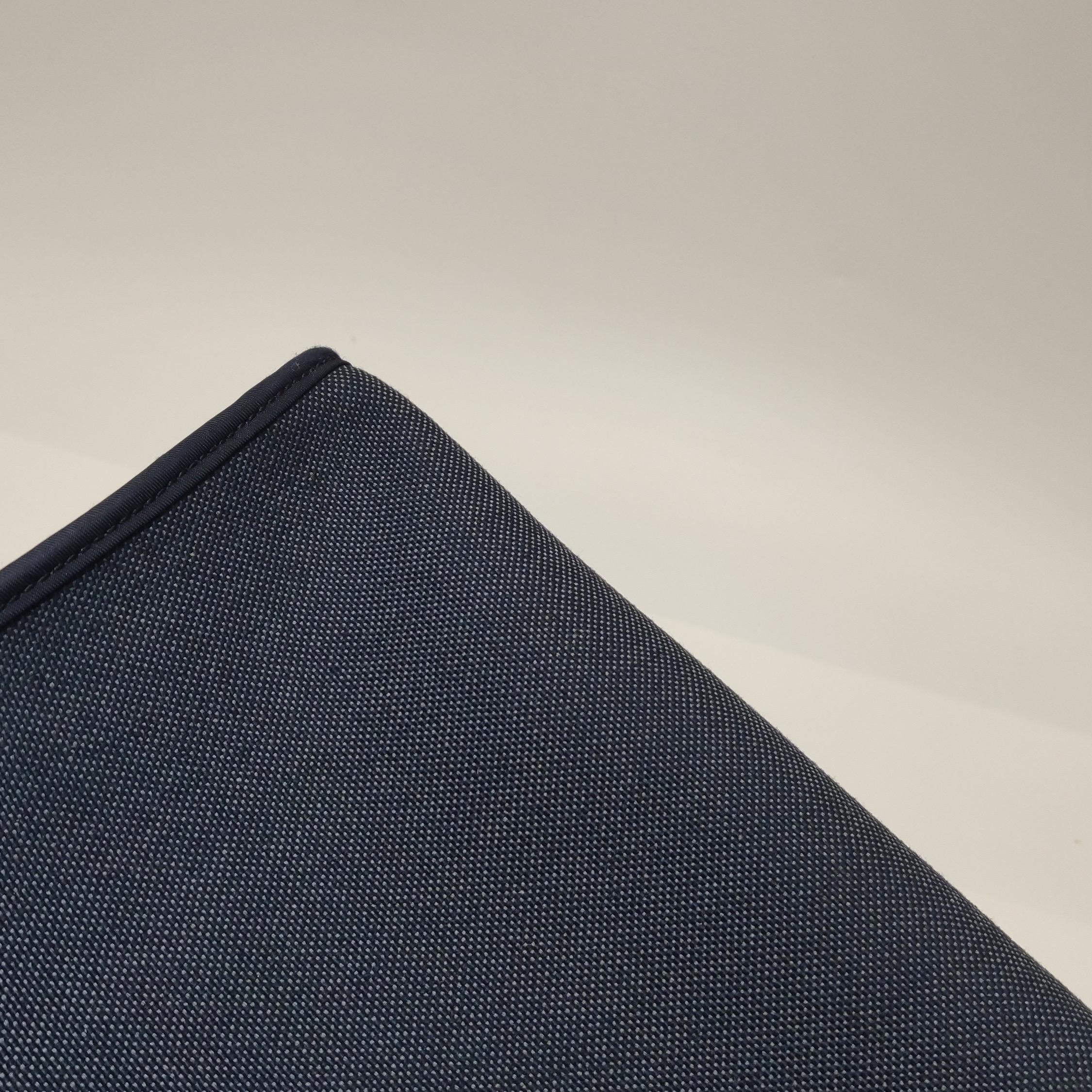 Hermes Herbag 31 Borsa a tracolla in pelle marrone canvas navy in vendita 10