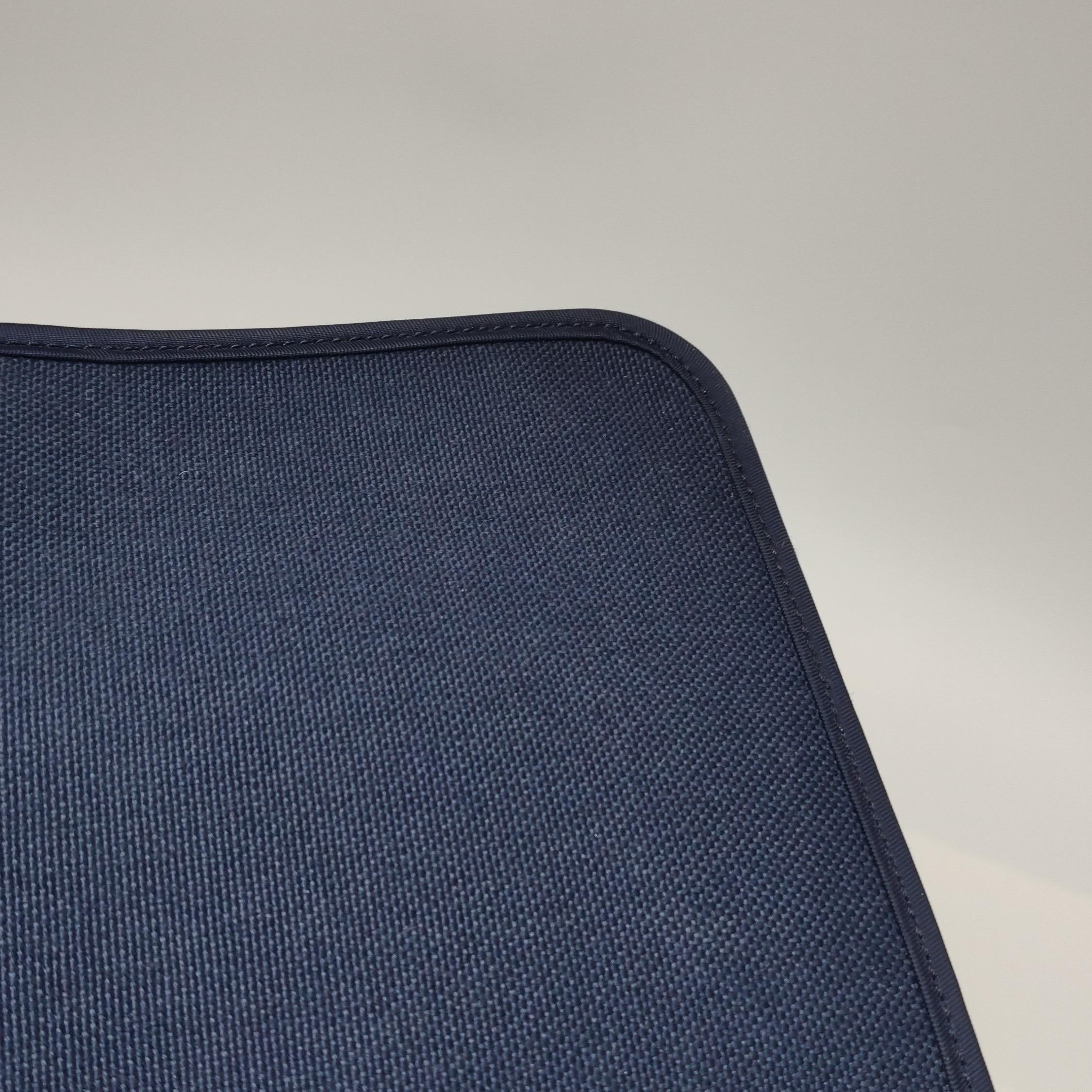 Hermes Herbag 31 Borsa a tracolla in pelle marrone canvas navy in vendita 15