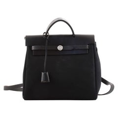 Hermes Herbag A Dos Backpack Toile