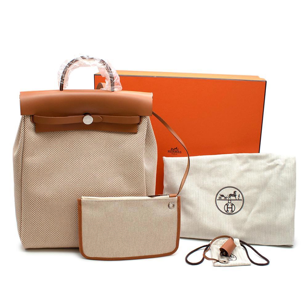 Hermès HerBag A Dos Zip Retourné Backpack PHW In New Condition In London, GB