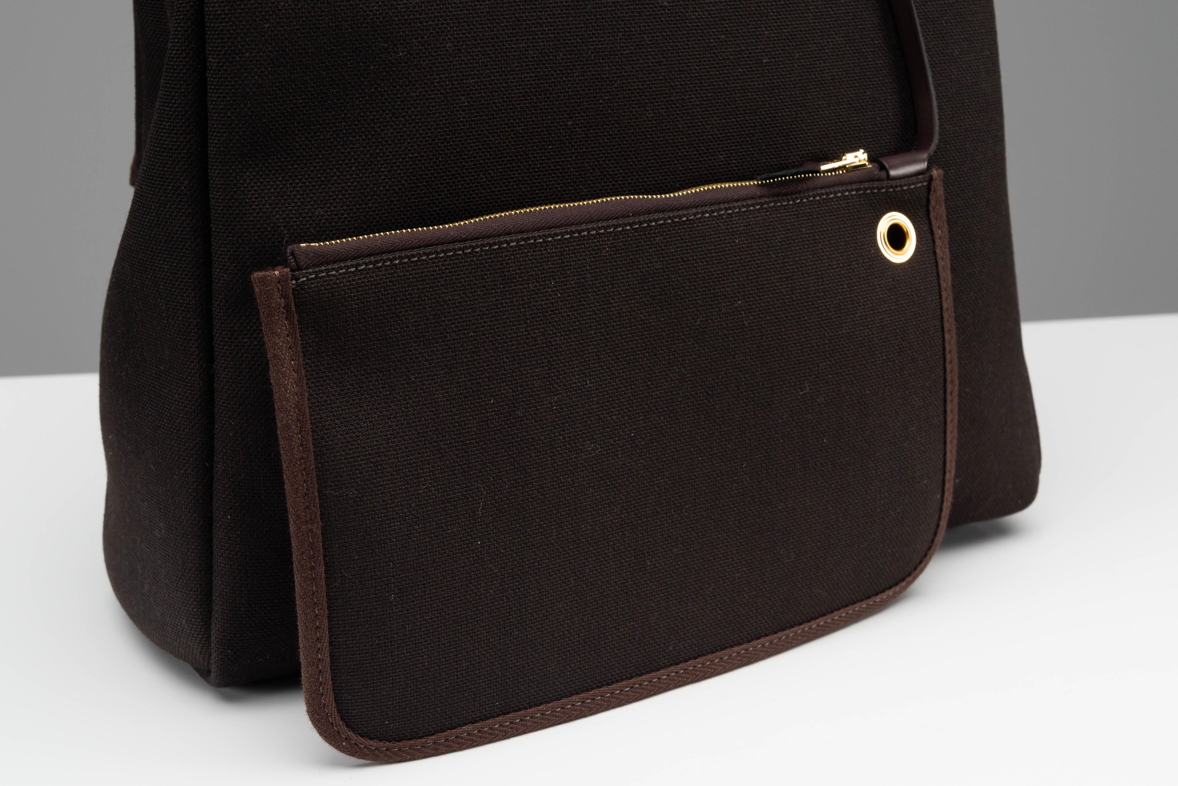Hermes Herbag a dos Zip retourne NEW Backpack Brown Full-Set 15