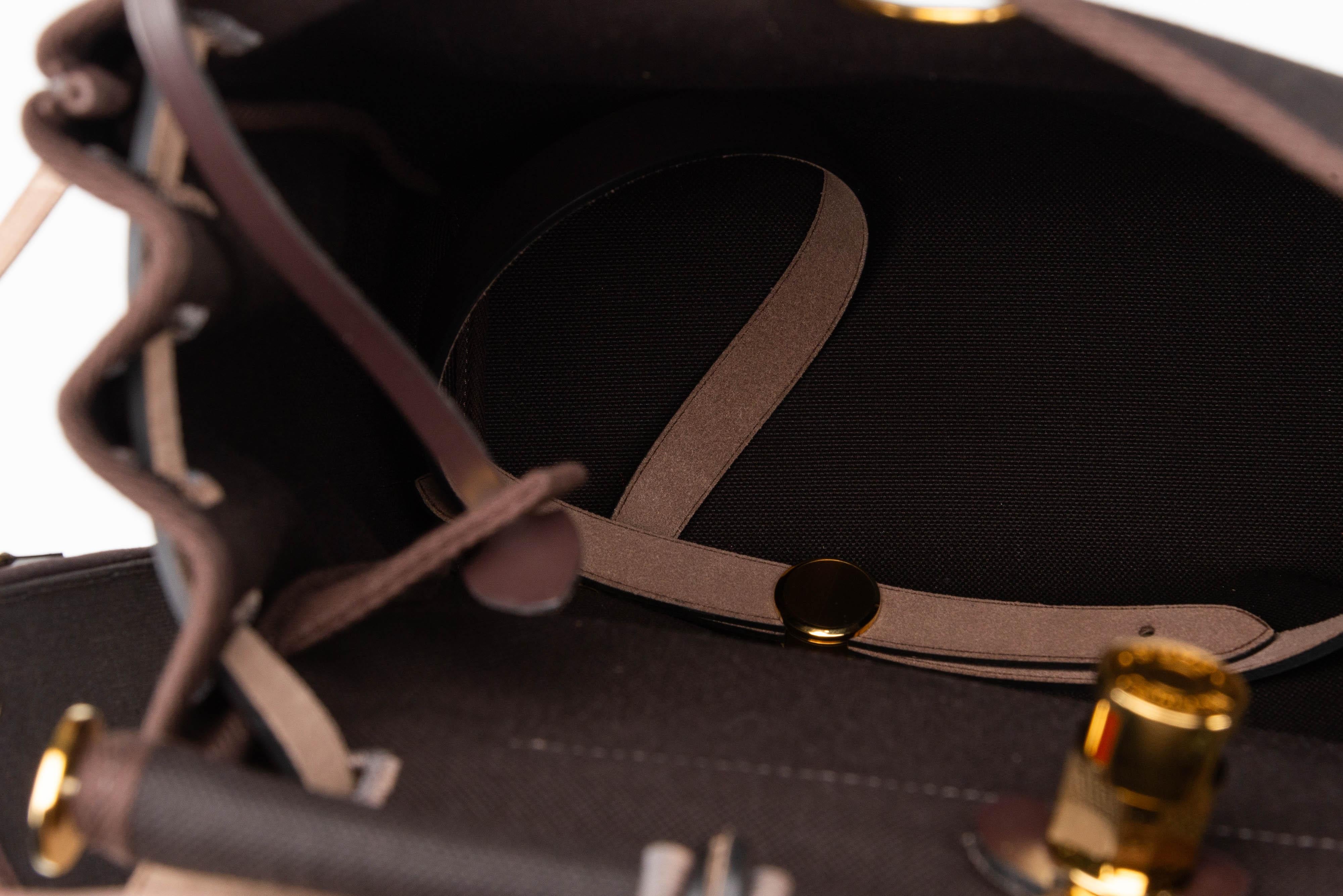 Hermes Herbag a dos Zip retourne NEW Backpack Brown Full-Set 16