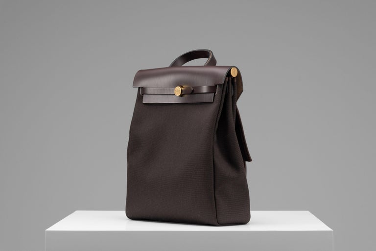 Hermes Herbag a dos Zip retourne NEW Backpack Brown Full-Set  display picture 1