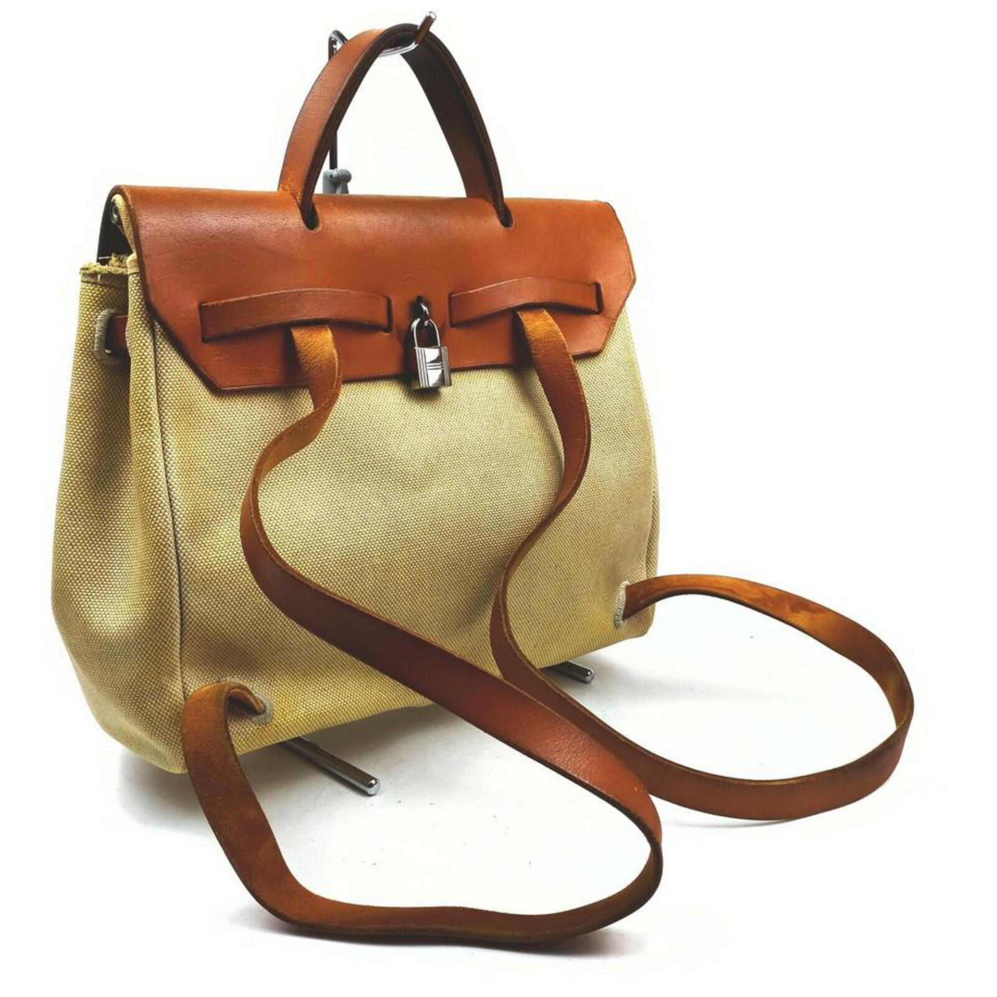 Hermes Herbag Backpack Sac a Dos 2 In 1 855865 en vente 5