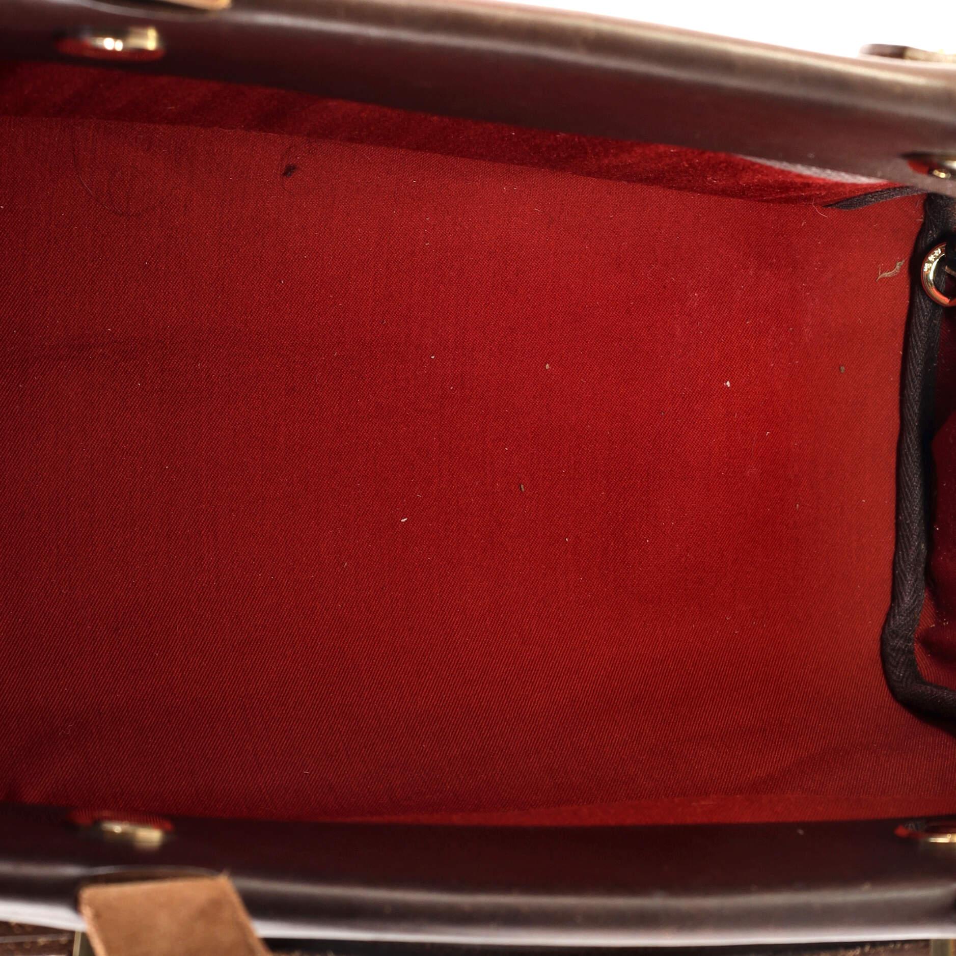 Hermes Herbag Cabas Toile and Leather PM 2