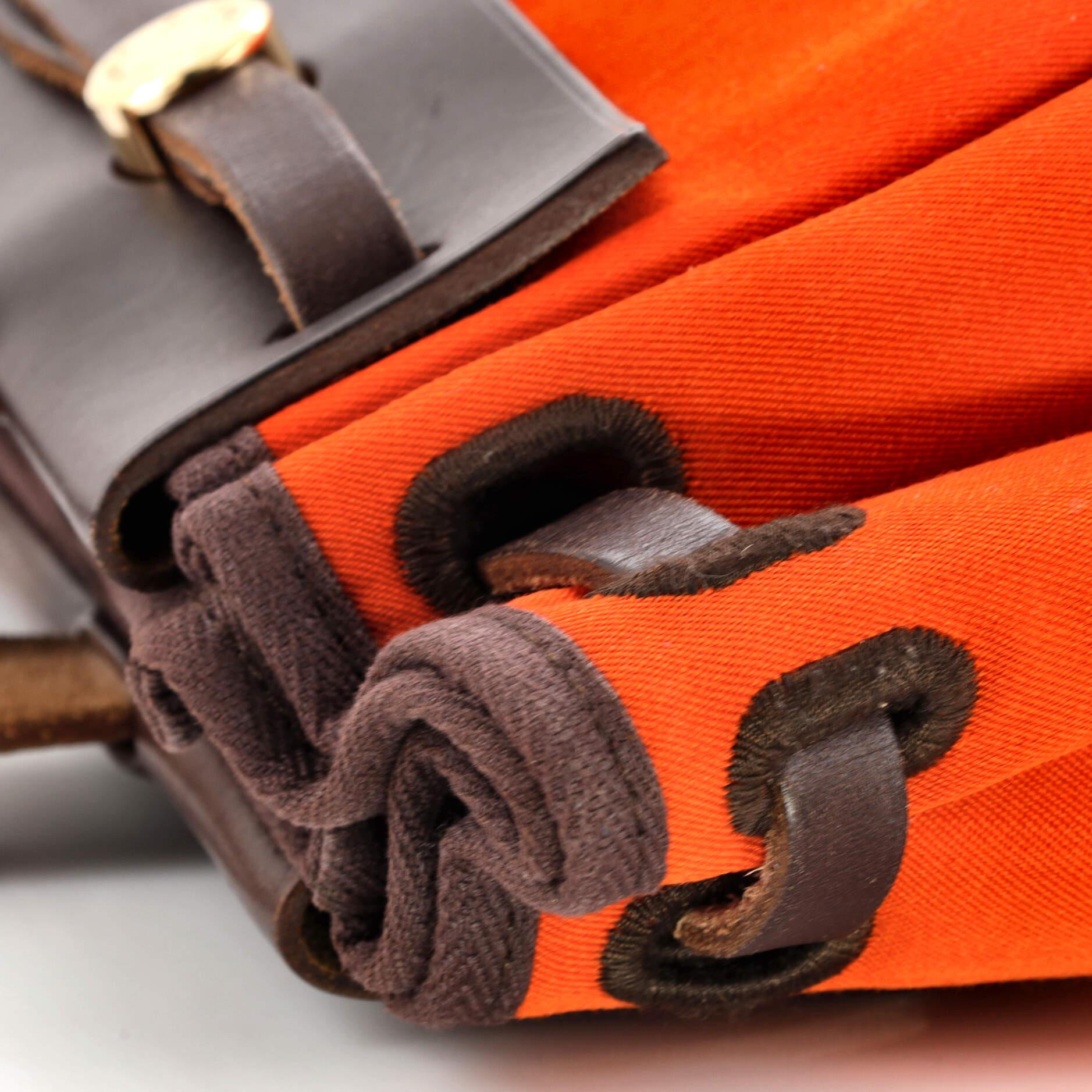 Hermes Herbag Cabas Toile and Leather PM 5